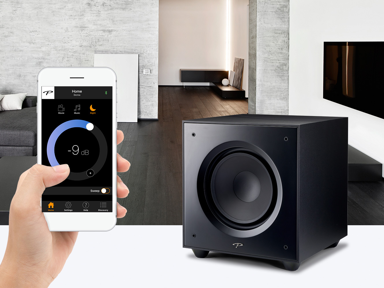 Paradigm Subwoofer control app for both Android and iOS